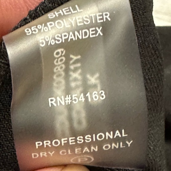 Calvin Klein | Asymmetric Grommet Detail Dress | Black | Size: 2 - Picture 6 of 9